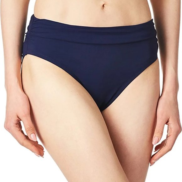 Profile By Gottex Other - Profile By Gottex - Navy Ruched High Waist Swimsuit Bottom